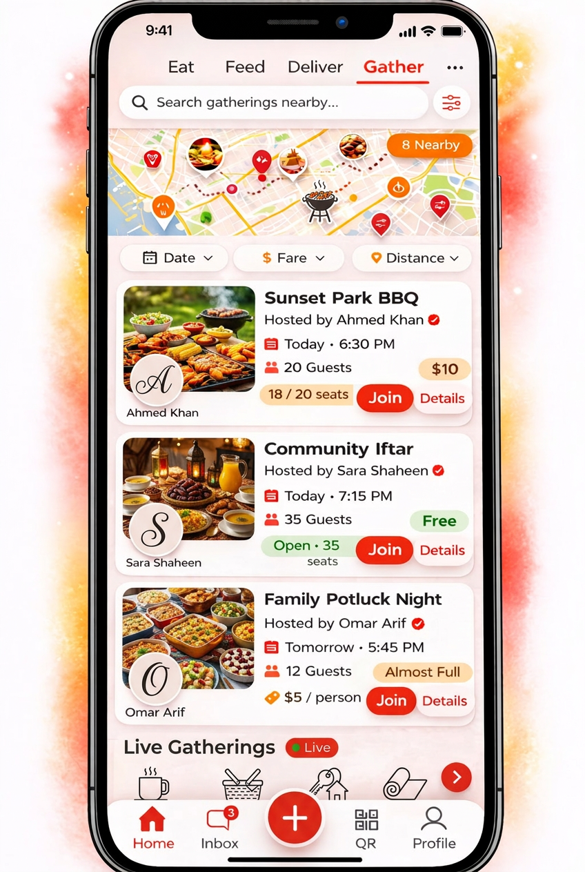 Host and join local food events on Feed Thy Neighbor